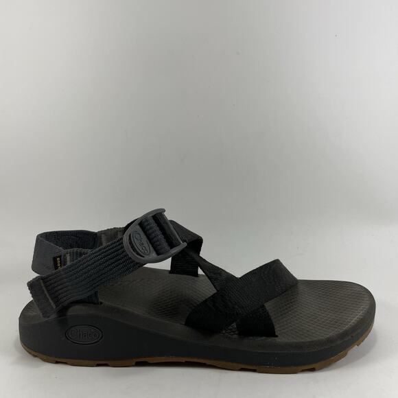 Chaco Z1 Z/1 Active Sandals Strappy Mens Size 9 Black Hiking Water Shoes - Picture 1 of 9